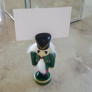 Nutcracker Placecard/Recipe/Info Holder NWOT